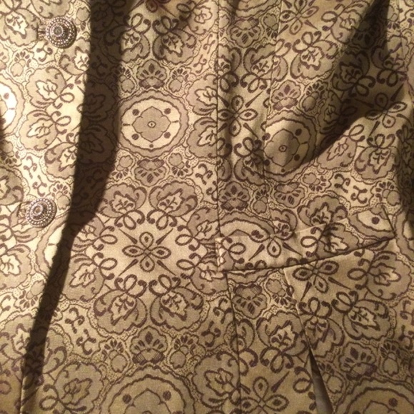 Oscar de la Renta Company Gold Patterned Blazer - Picture 5 of 5